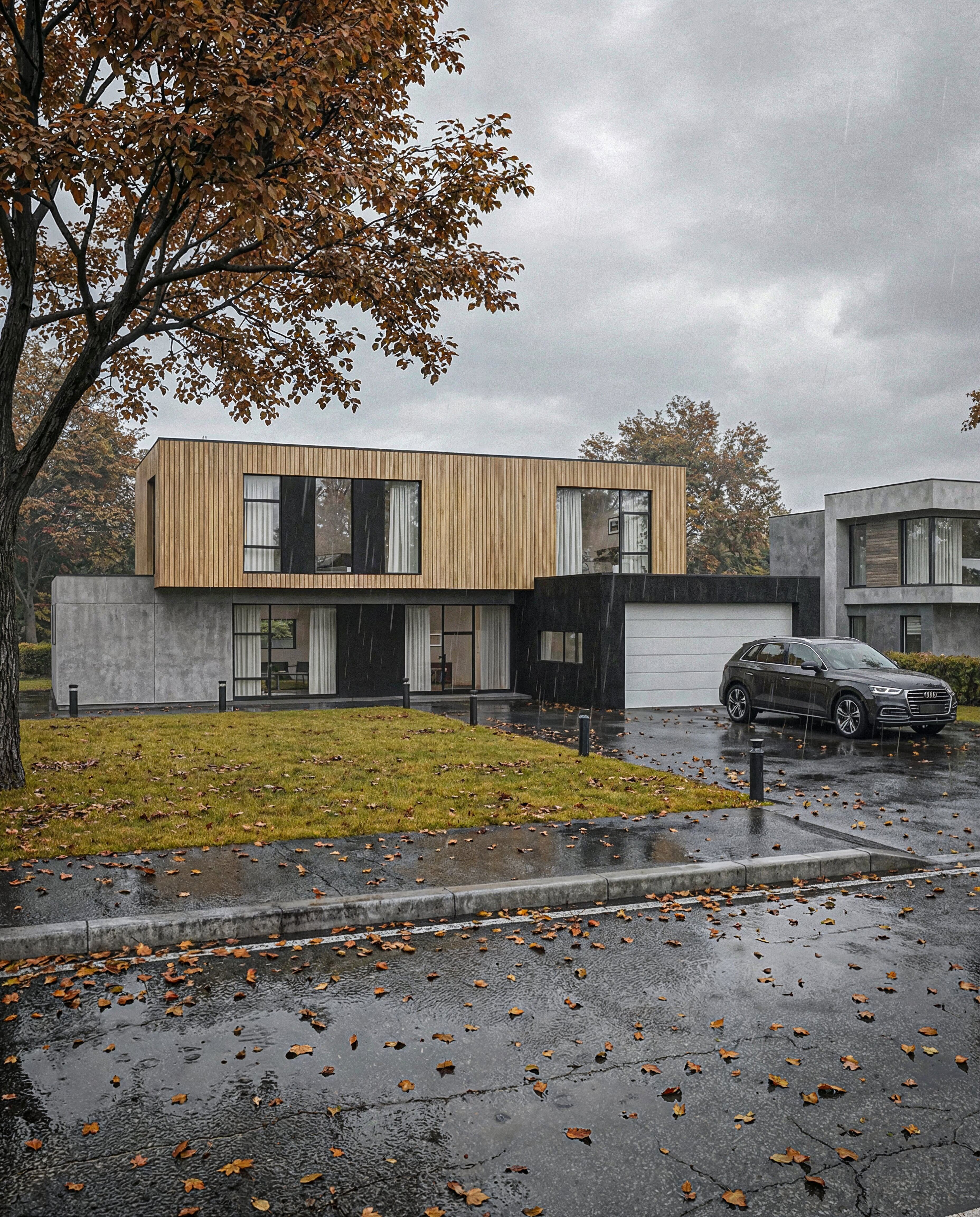Arhitektonski render — moderna porodična kuća
